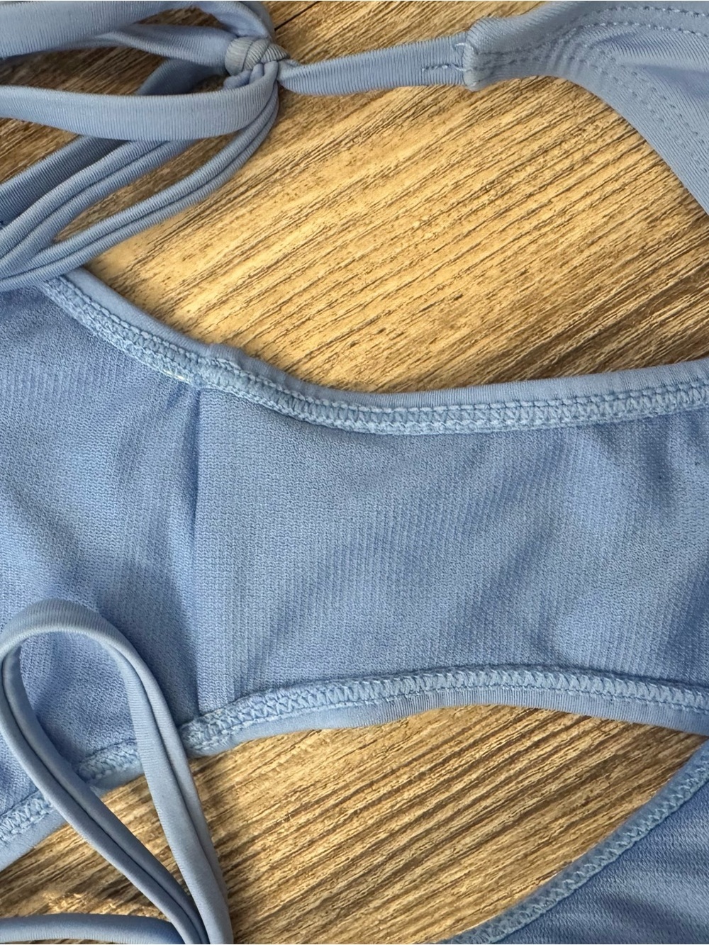 Light Blue Twist Halter Bikini Set - Women Swim Bikini - Picture 3 of 6